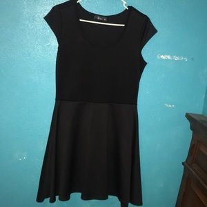 Black skater dress